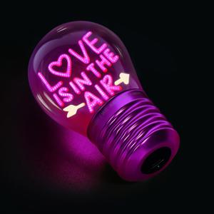 Legami 'Love Is In The Air' Lightbulb Shaped Table Lamp